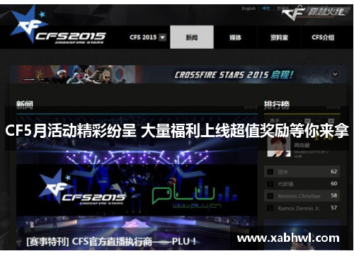 CF5月活动精彩纷呈 大量福利上线超值奖励等你来拿